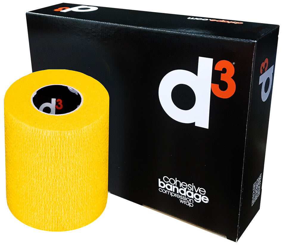 D3 Cohesive Bandage Compression Wrap (Yellow)