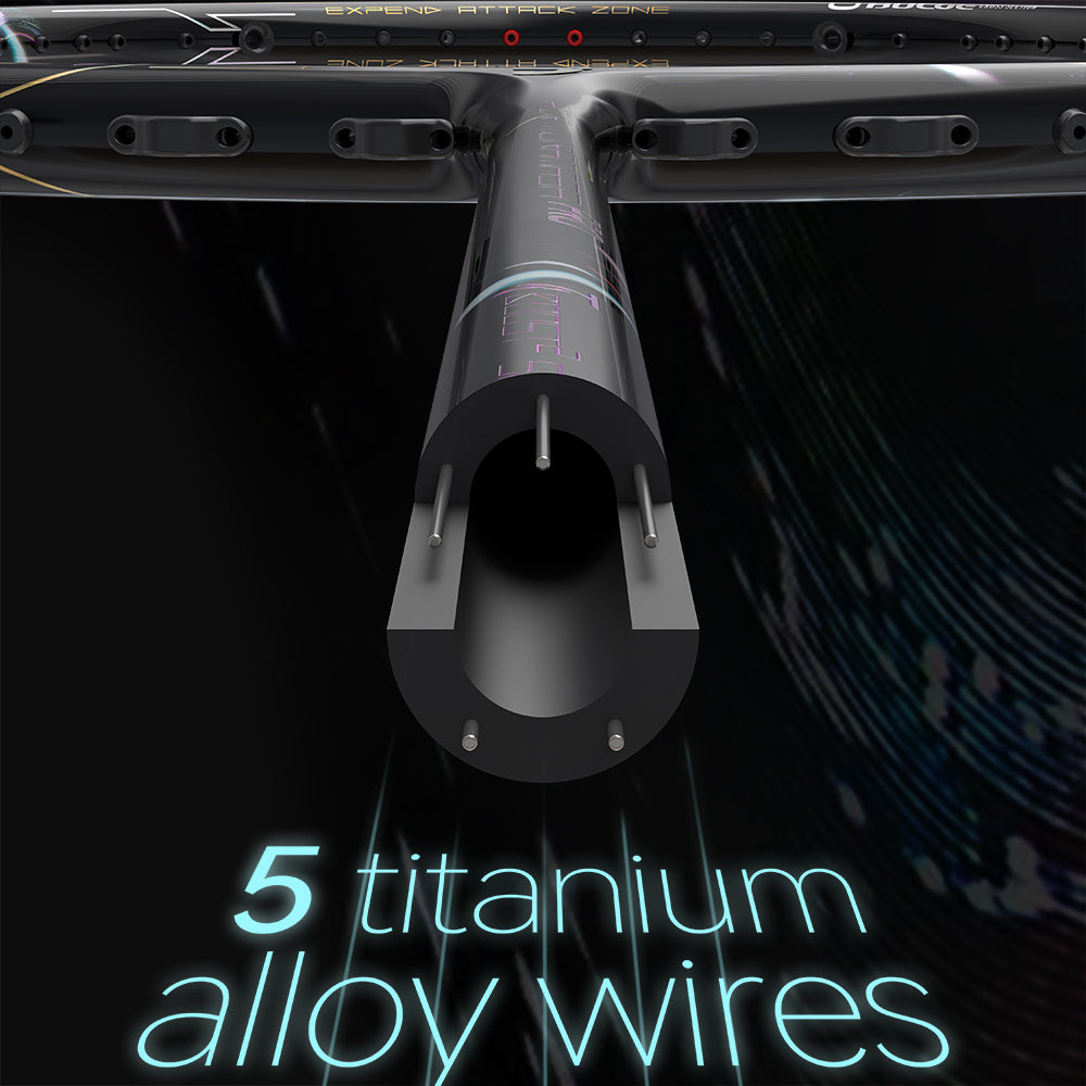 Jnice Air Muramasa Pro 5UG6 Badminton Racket Unstrung - Black Badminton Rackets JNICE