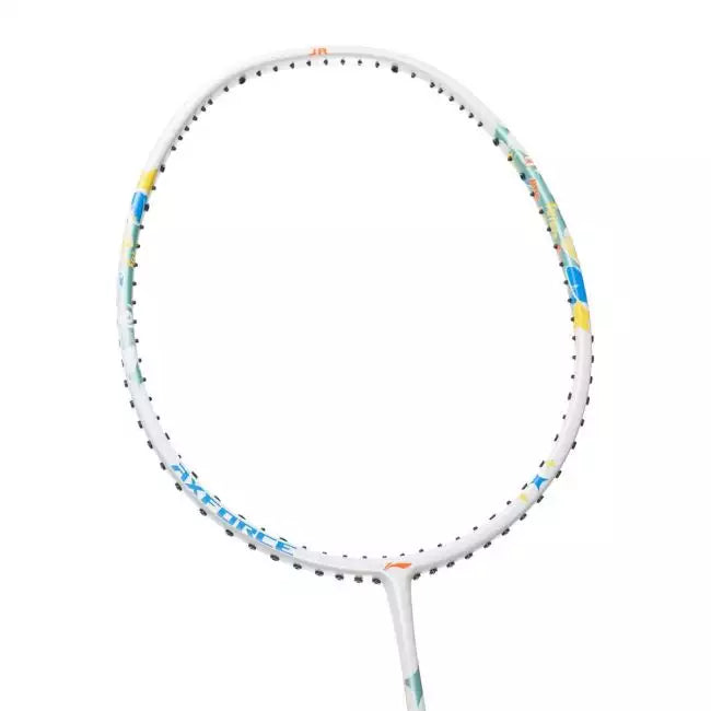 Li-Ning AxForce Junior Badminton Racket - White/Black