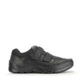 Start-Rite Rhino Warrior 8237 senior leather school shoes, black, front view