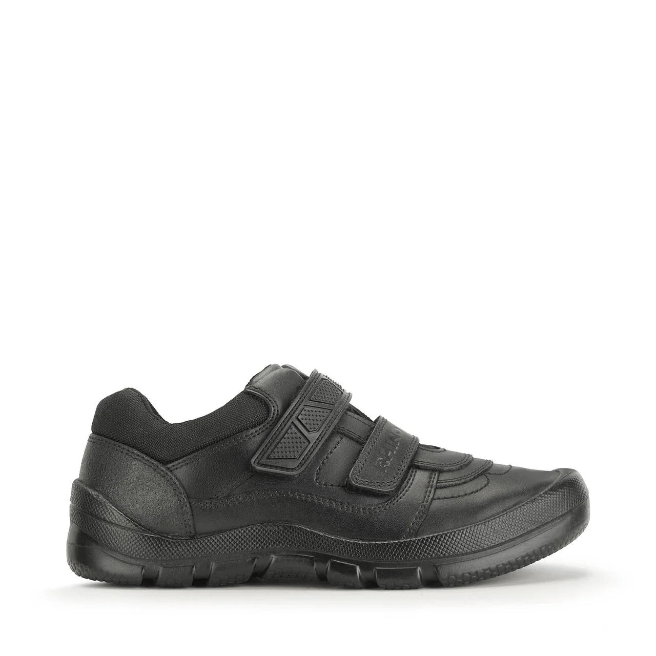 Start-Rite Rhino Warrior 8237 senior leather school shoes, black, front view