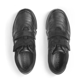 Start-Rite Rhino Warrior 8237 senior leather school shoes, black, back view