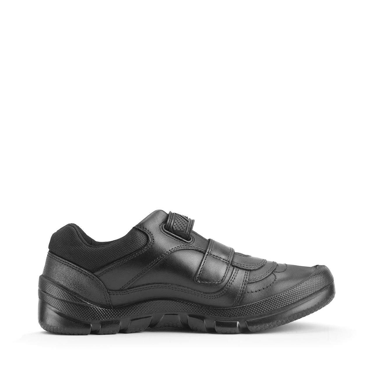Start-Rite Rhino Warrior 8237 senior leather school shoes, black, detail view