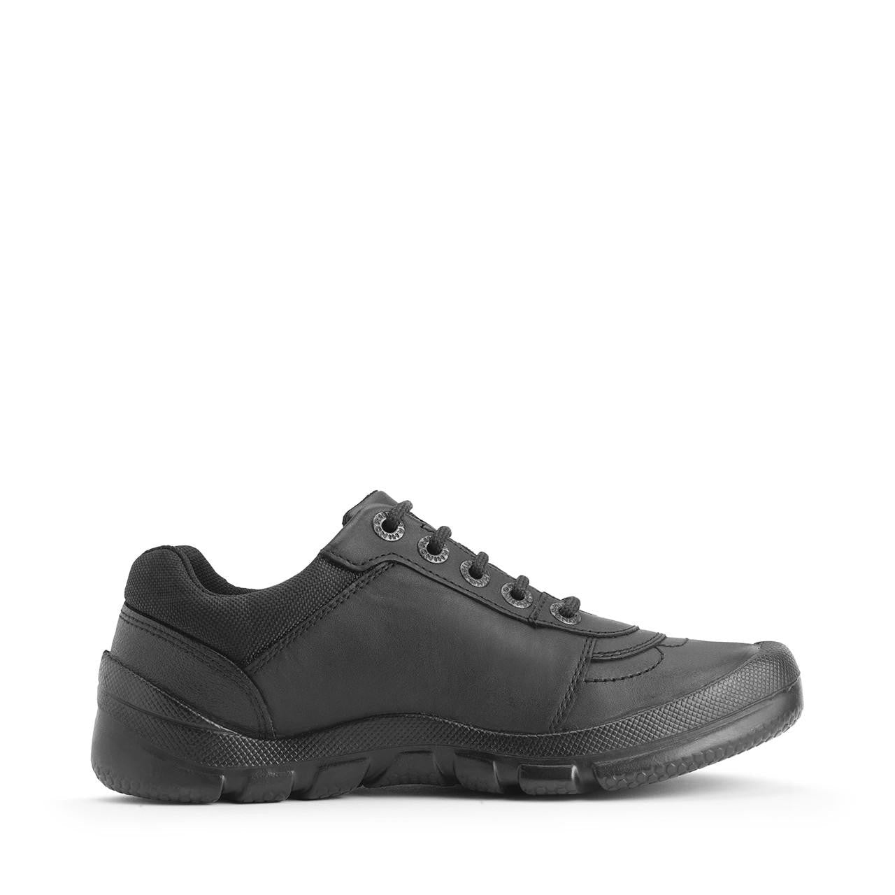 Start-Rite Rhino Sherman 8238 senior leather school shoes, black, detail view