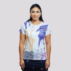 Yonex Shadow Charge Celestial Momentum – Women’s Performance Shirt (White) Yonex CNY2026 TT D Women White Clothing Yonex