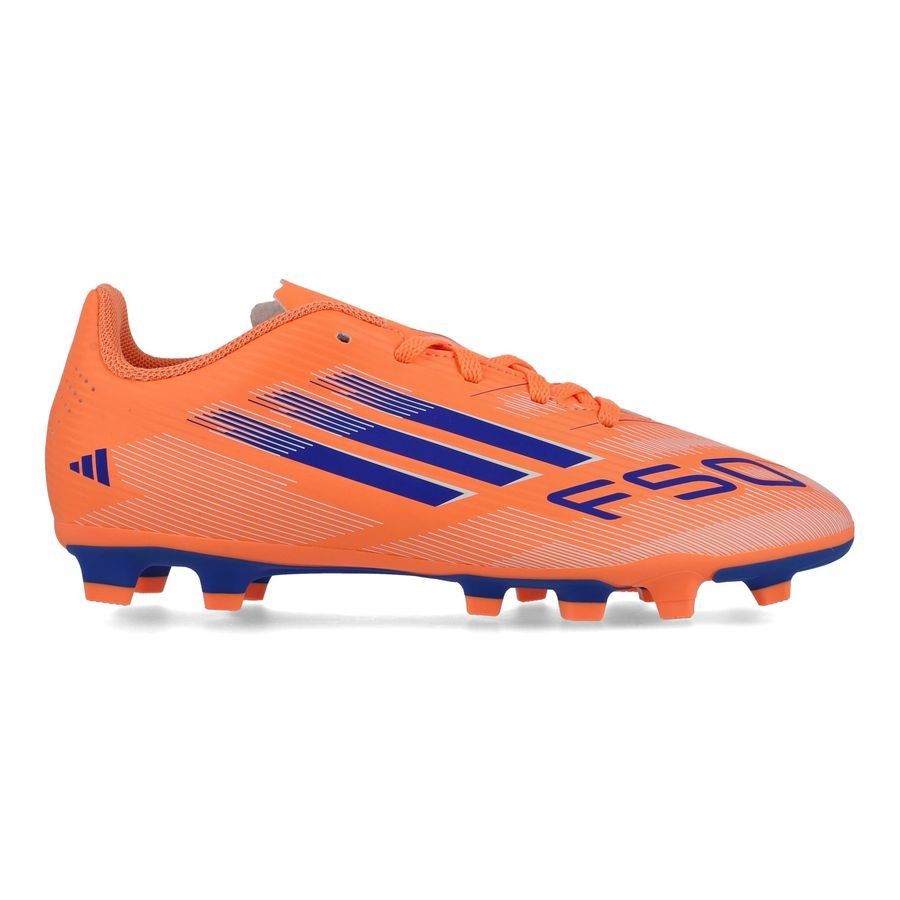 Adidas F50 Club FG/MG Football Boots Junior - Beam Orange/Lucid Blue/White JI0027 by Adidas