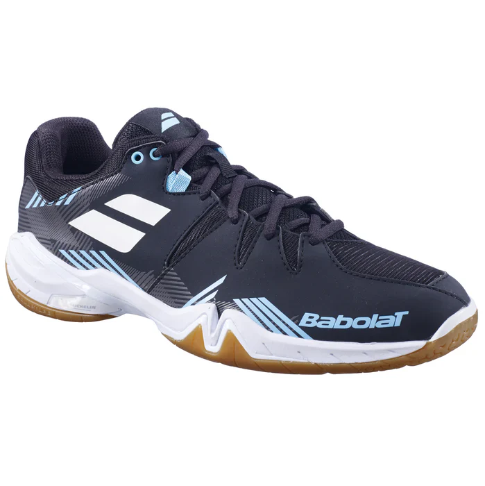 Babolat Shadow Spirit 30F23641 Badminton Shoes Mens (Black/Light Blue)