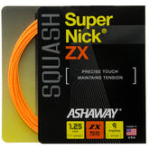Ashaway Supernick ZX 1.25mm Squash Set ORANGE OS Squash String Ashaway