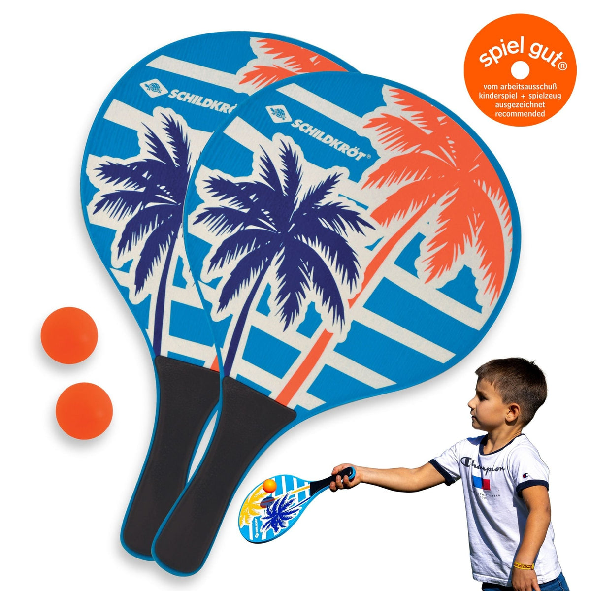 Schildkröt Ocean Beach Paddle Set - Blue Black Green Red One Size Pickleball Paddle Donic-Schildkroet