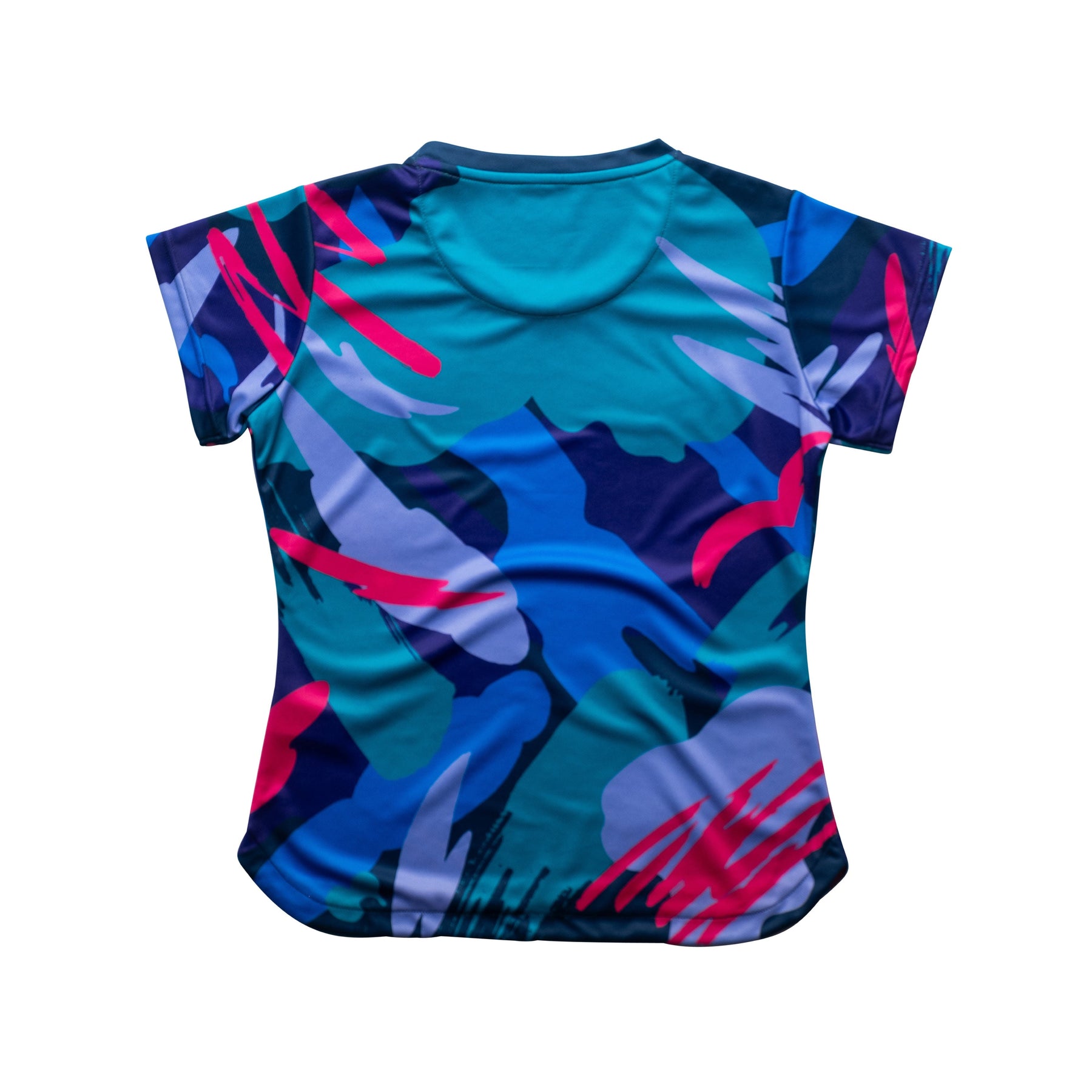 Aixo Abstract T-Shirt Womens (Multicolour Dark)