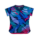 Aixo Abstract T-Shirt Womens (Multicolour Dark)