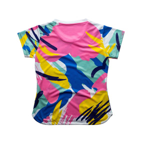 Aixo Abstract T-Shirt Womens (Multicolour Dark) T Shirt Aixo