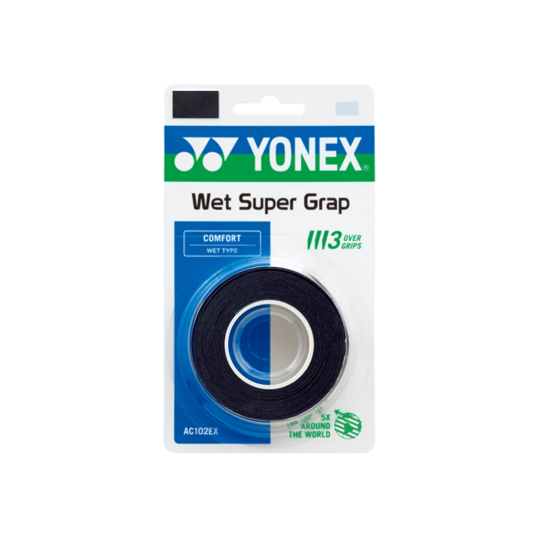 Yonex Wet Super Grap 3 Pcs - Multicolor Black 3 Pieces Clearance Yonex