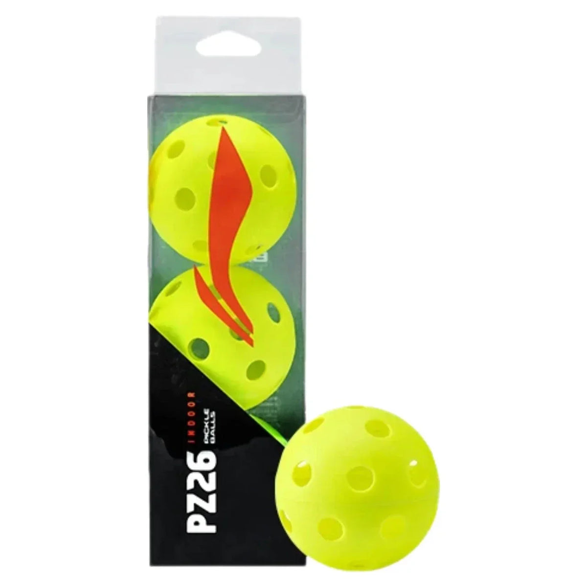Li-Ning PZ26 Pickleball Indoor Balls 3Pack - Orange Padel Balls Li-Ning
