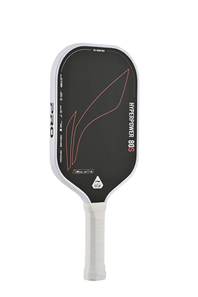 Li-Ning HyperPower 80S Pickleball Paddle - Black/White Pickleball Paddle Li-Ning