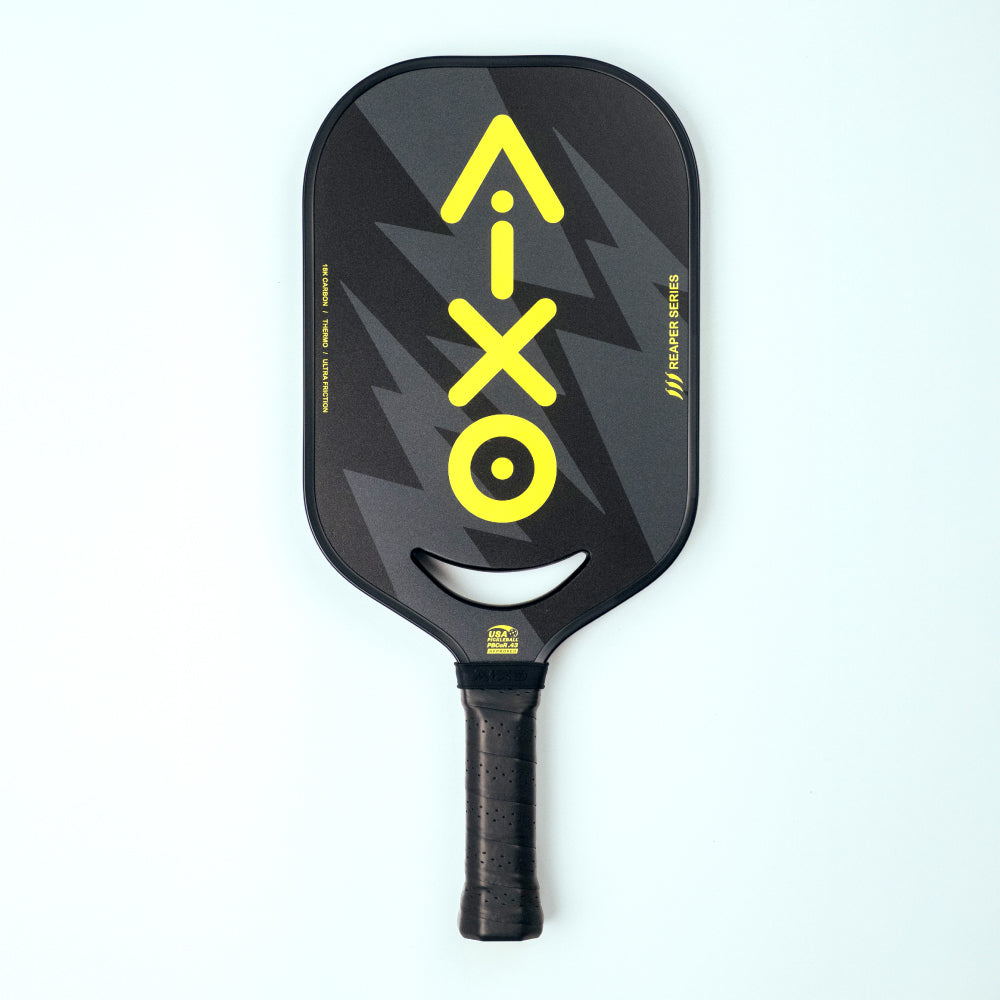 Aixo P14C Reaper Series Insane Bolt 18k Raw Carbon Pickleball Padel Pickleball Paddle Aixo