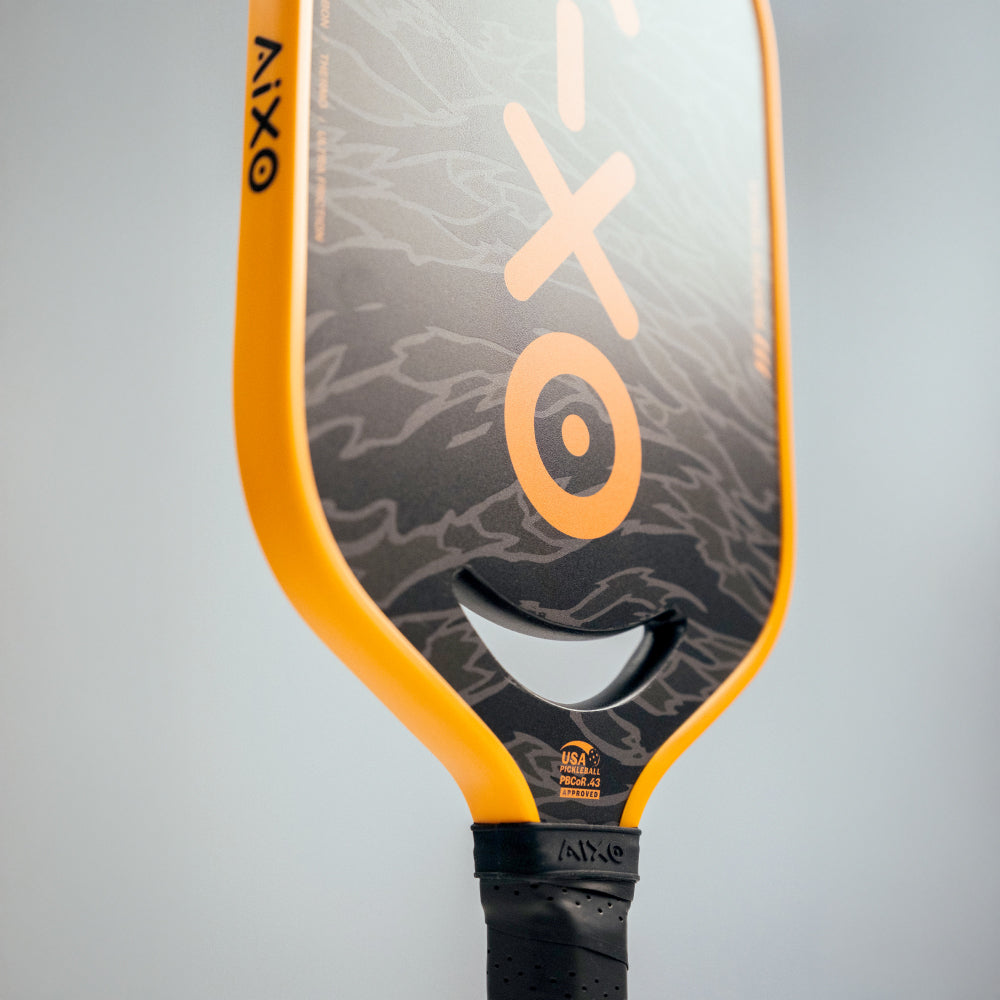 Aixo P14C Reaper Series Tiger King 18K Raw Carbon Pickleball Padel Pickleball Paddle Aixo