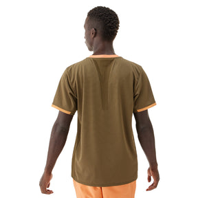 Yonex US Open 2025 Crew Neck Shirt Men - Brown