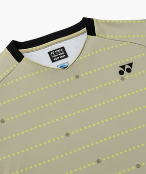 Yonex 10710EX Tournament Crew Neck Shirt 2026 Unisex - Khaki Beige Khaki Beige Clothing Yonex