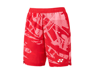 Yonex Team China Knit (15206YX) Shorts Men (Tango Red) Made in JAPAN