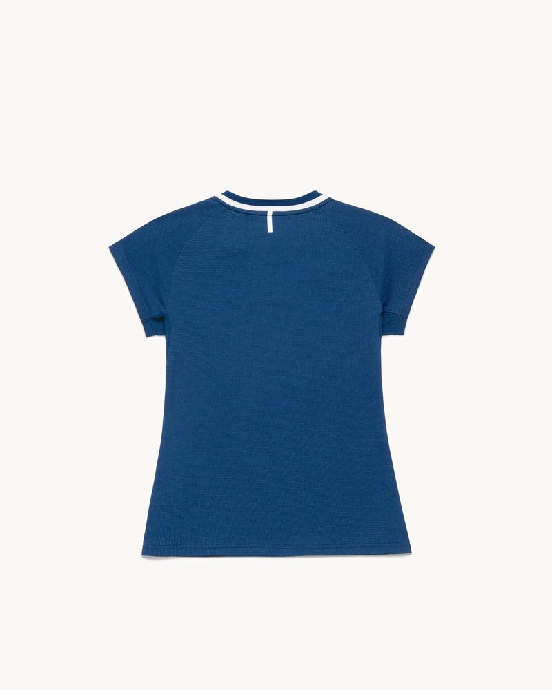 Yonex 20940YX Tournament Crew Neck Shirt Women - Indigo Blue Clothing Yonex