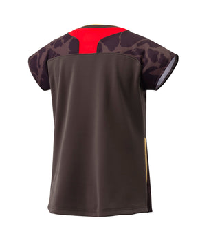 Yonex Team Japan Women Crew Neck Shirt 20962YX - Brown
