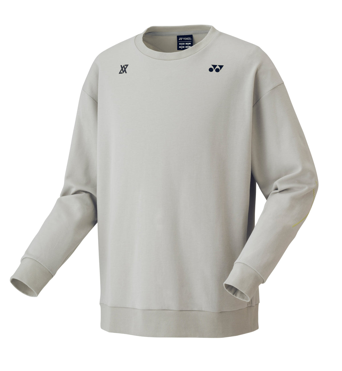 Yonex VA (30101YX) Sweat Shirt Unisex (Grayish Beige) - VA - Viktor Axelsen Collection