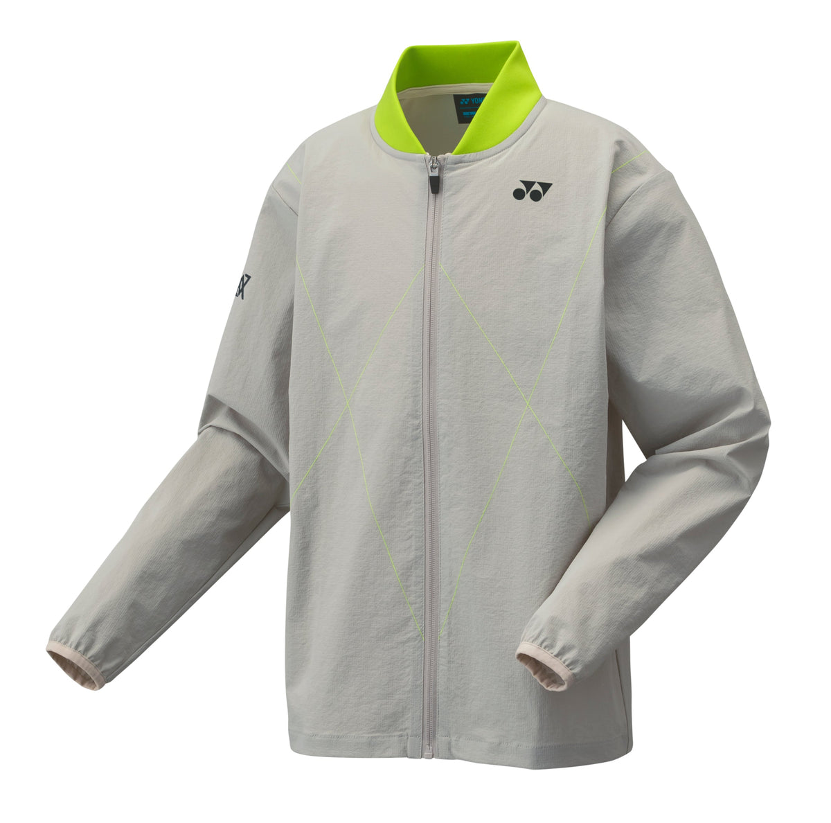 Yonex VA (50183JEX) Warm Up Jacket Junior (Grayish Beige) - VA - Viktor Axelsen Collection
