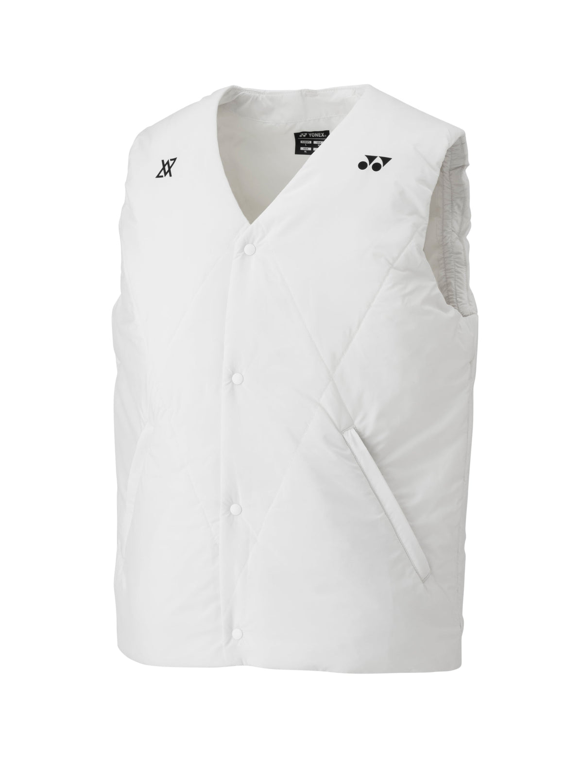 Yonex VA (90098EX) Padded Vest Gilet Men (White) - VA - Viktor Axelsen Collection