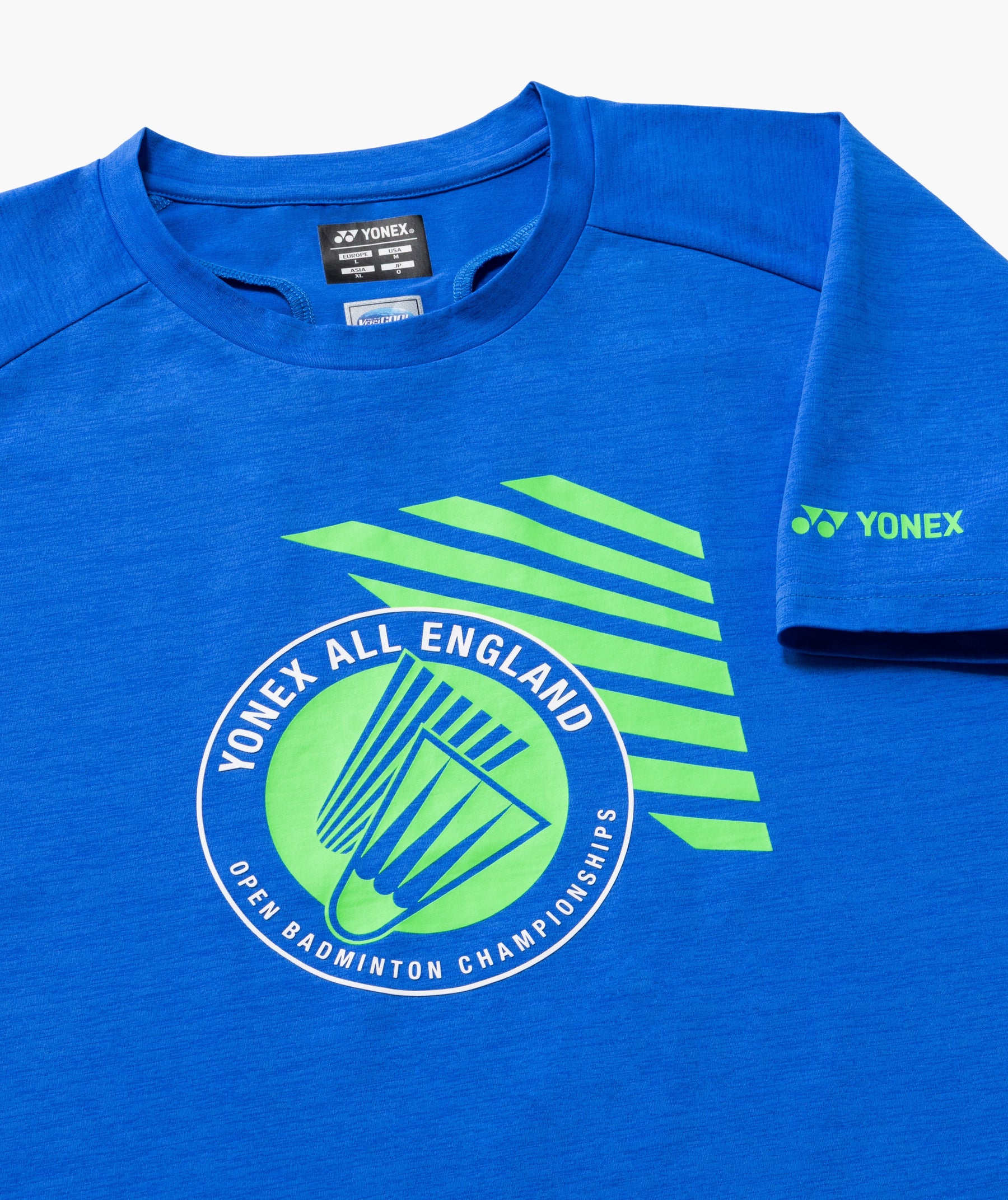 Yonex All England YOB26002EX Souvenir T-Shirt Unisex - Electric Blue Clothing Yonex