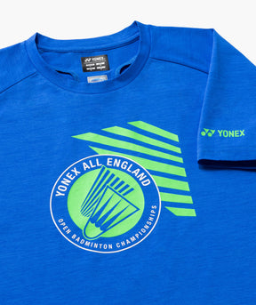 Yonex All England YOB26002EX Souvenir T-Shirt Unisex - Electric Blue Clothing Yonex