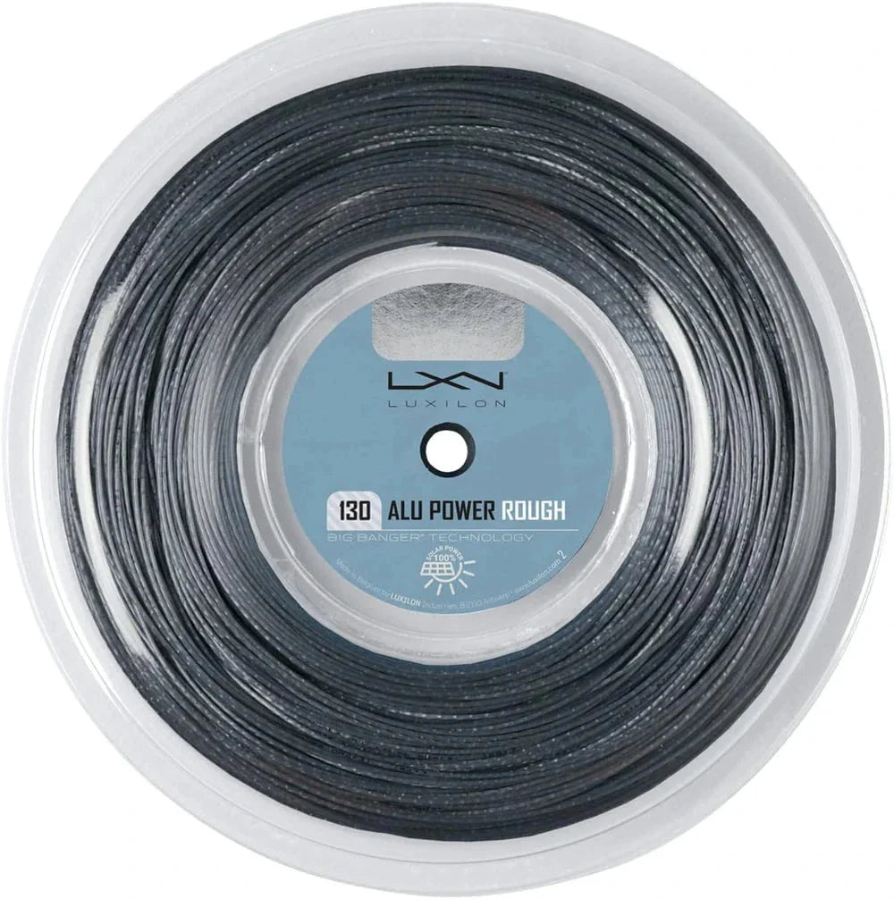 Luxilon Alu Power Rough 1.30mm/200m Reel 200m Reel SILVER String (Reel) Luxilon