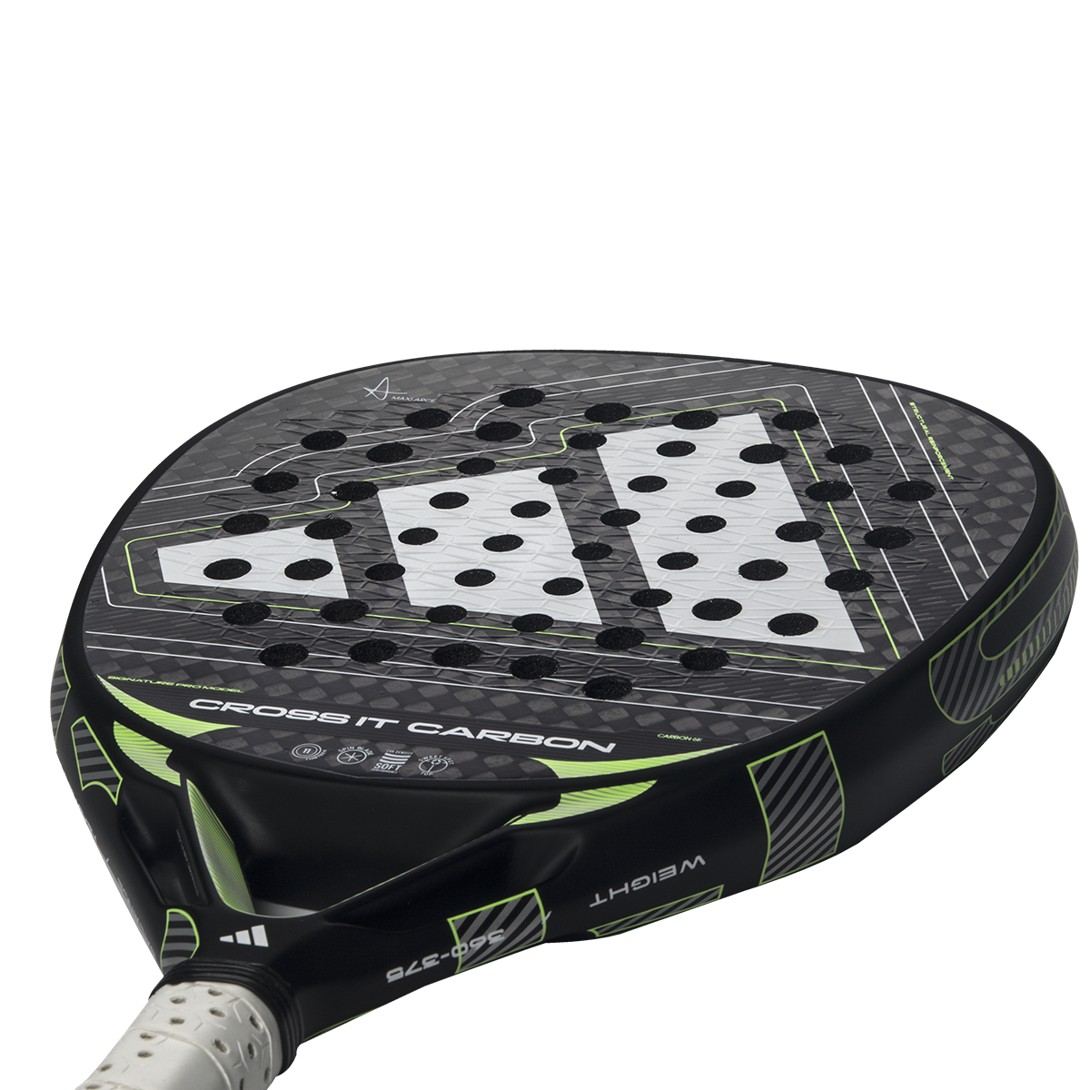 Adidas Cross It Carbon 2026 Padel Racket - Black/Lime Padel Adidas