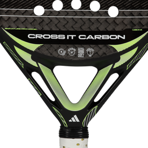 Adidas Cross It Carbon 2026 Padel Racket - Black/Lime Padel Adidas