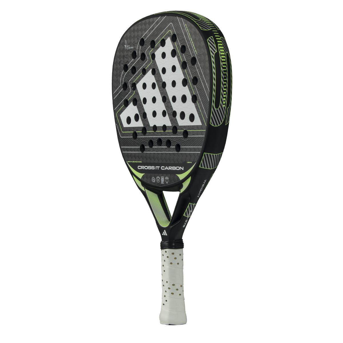 Adidas Cross It Carbon 2026 Padel Racket - Black/Lime Padel Adidas