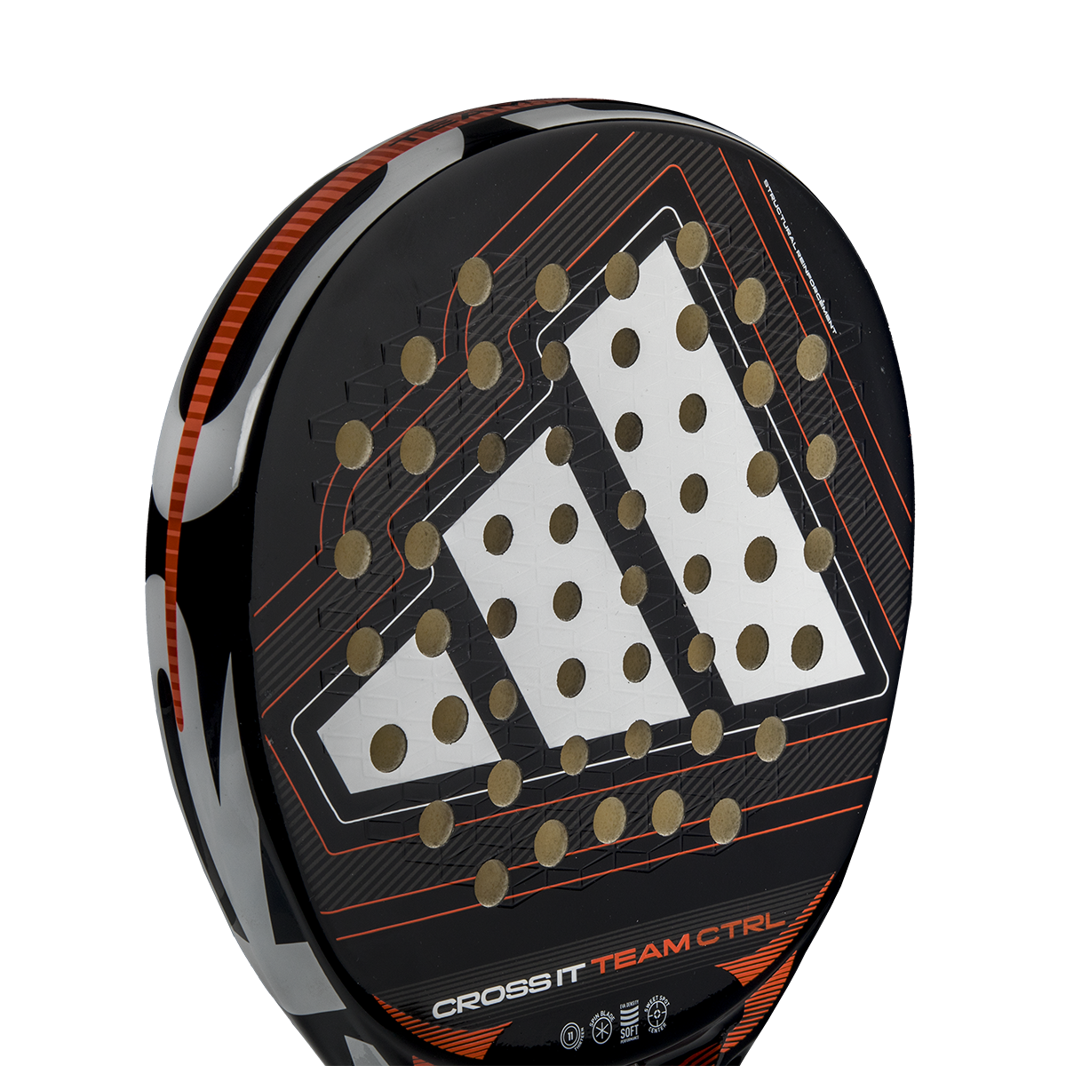 Adidas Cross It Team Ctrl 2026 Padel Racket - Black/White Padel Adidas