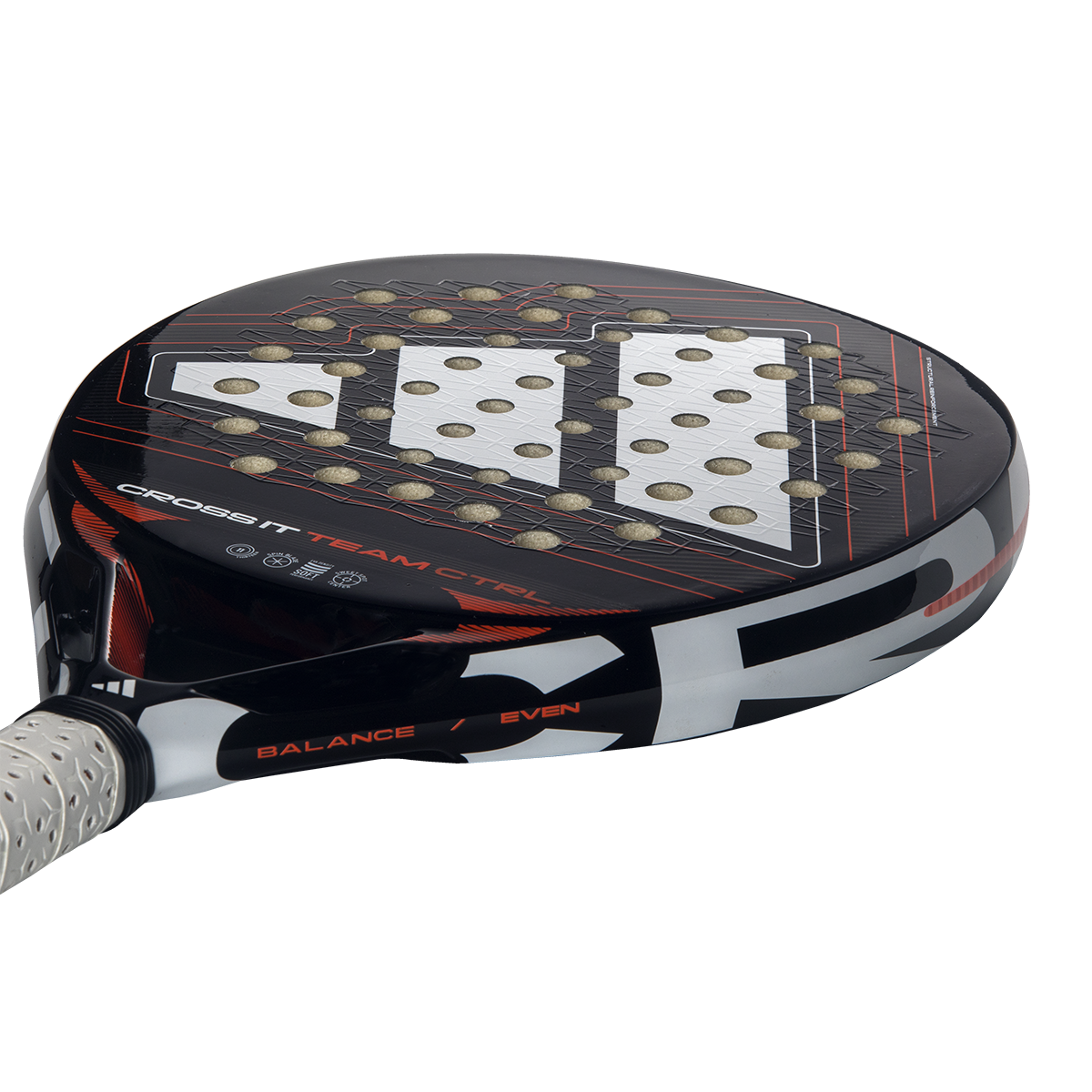 Adidas Cross It Team Ctrl 2026 Padel Racket - Black/White Padel Adidas