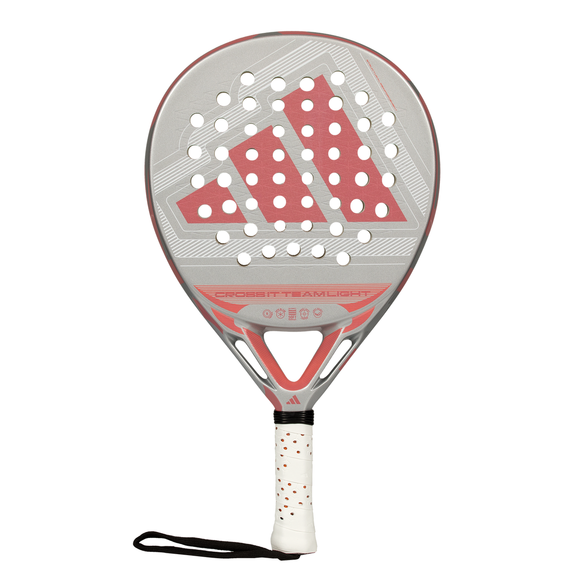 Adidas Cross It Team Light 2026 Padel Racket - Black/White Black White One Size Padel Adidas