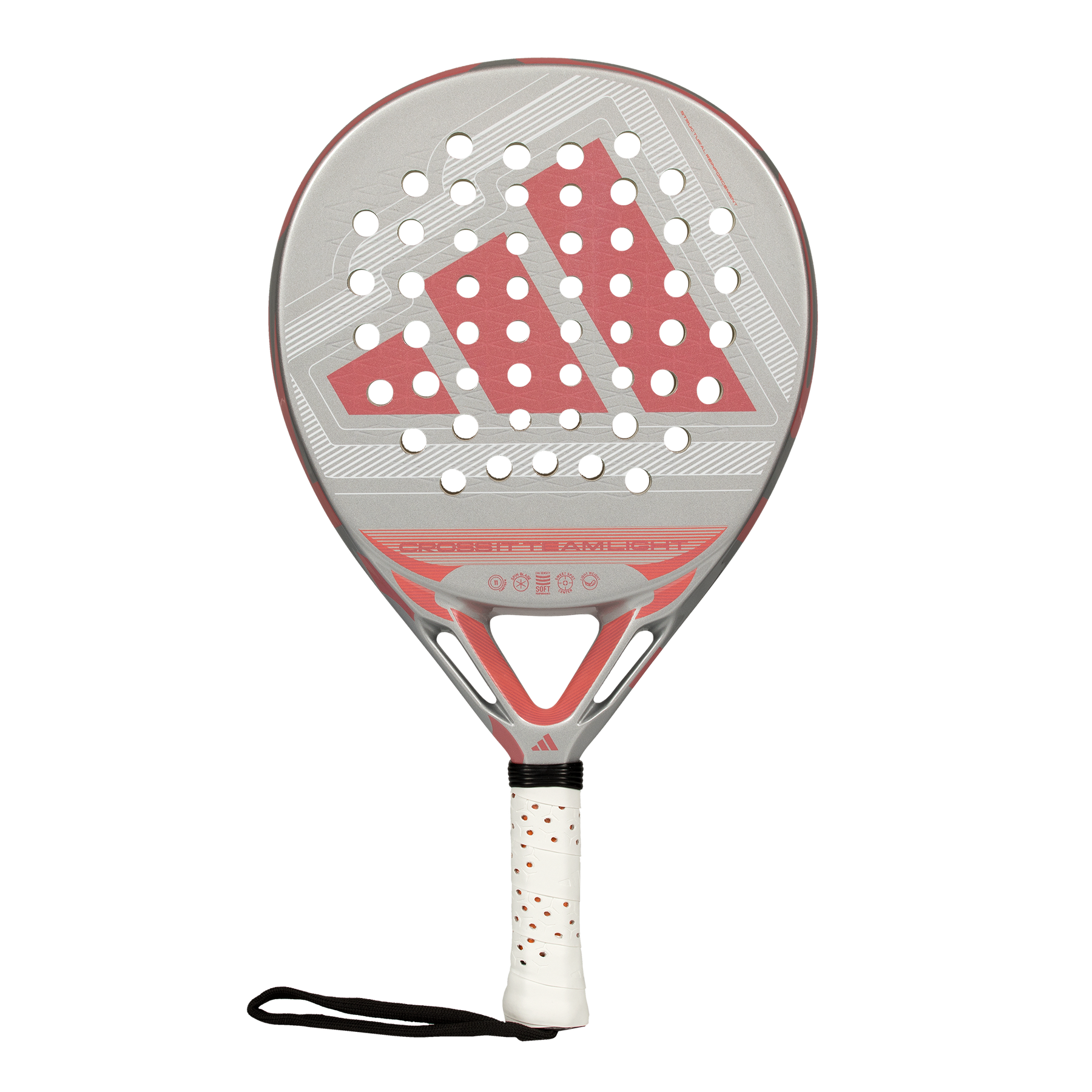 Adidas Cross It Team Light 2026 Padel Racket - Black/White Black White One Size Padel Adidas