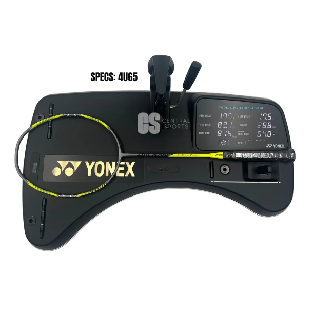 Yonex Arcsaber 7 Tour 4U Badminton Racket Free Restring & Autograph - Gray/Yellow Badminton Rackets Yonex
