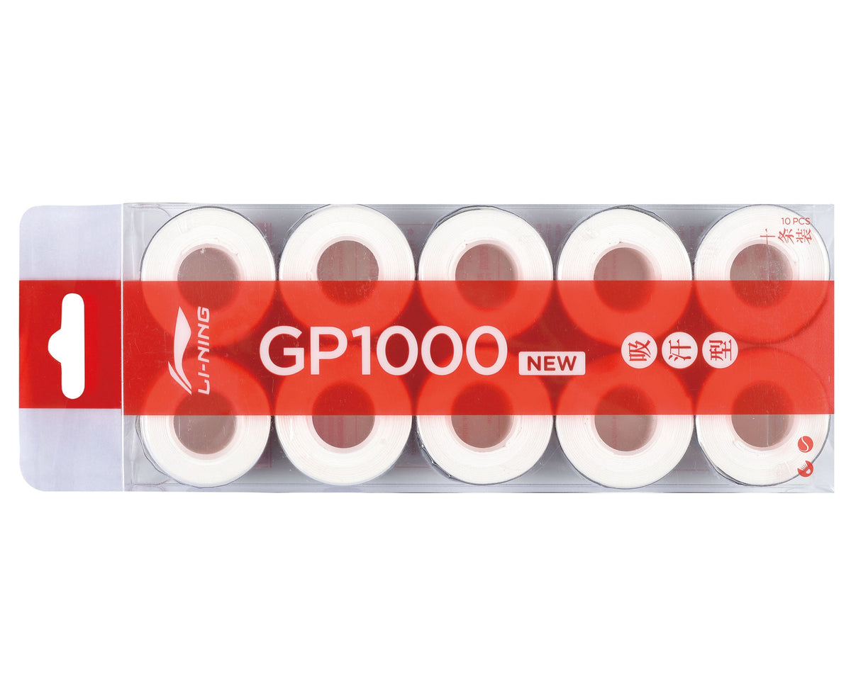 Li-Ning GP1000 Grips -10 Wraps- White