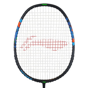 Li-Ning AxForce Kids Badminton Racket - White/Black