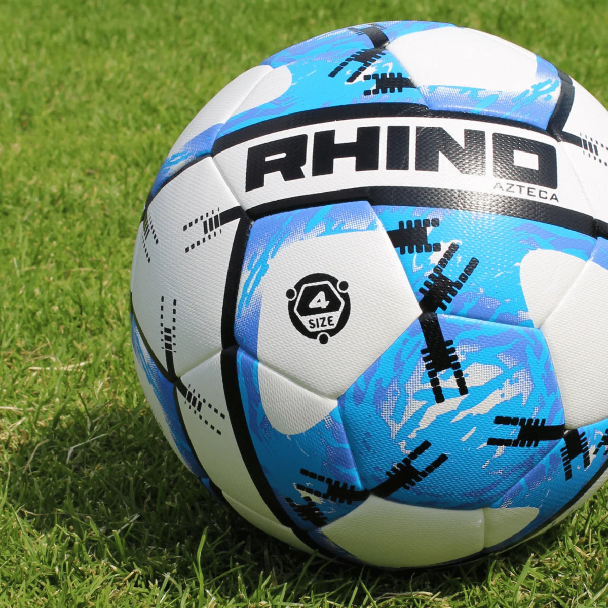 Rhino Azteca Football - White/Light Blue Accessories Rhino