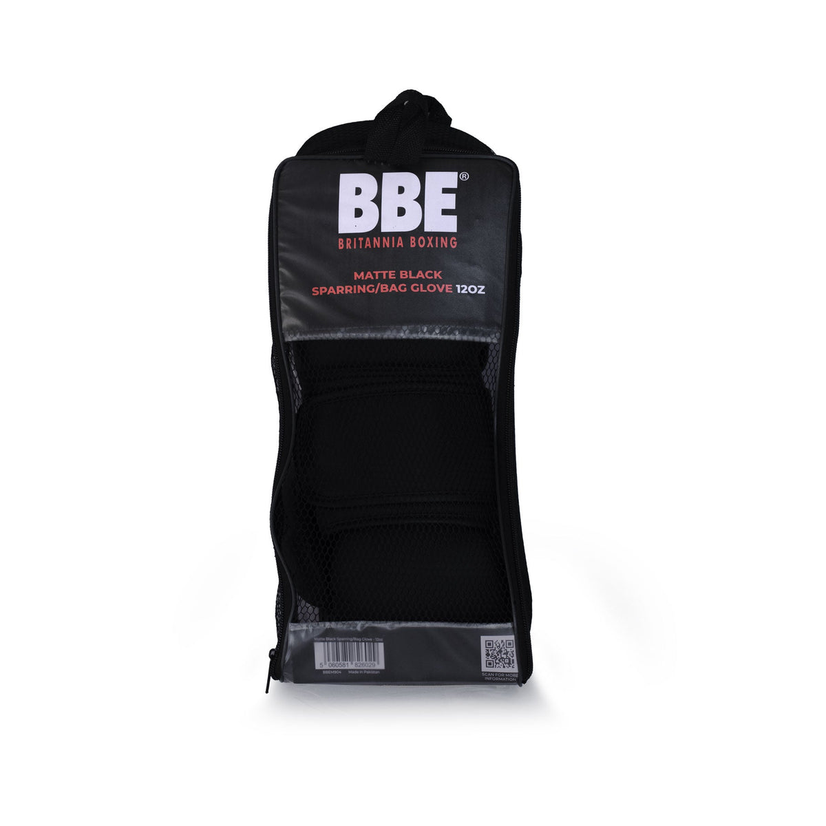 Fitness Mad Matte Black Boxing Gloves 12oz BBEM904