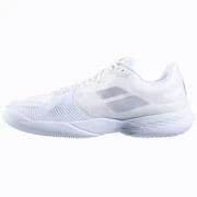 Babolat Jet Mach 3 Grass Wimbledon Tennis Shoes Men - White/Silver Clearance Babolat