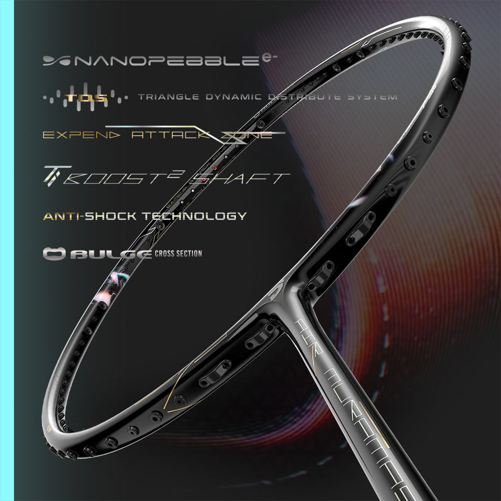 Jnice Air Muramasa Pro 5UG6 Badminton Racket Unstrung - Black Badminton Rackets JNICE