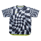 Aixo Checker Mens T Shirt Grey Check