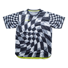 Aixo Checker Mens T Shirt Lime Check