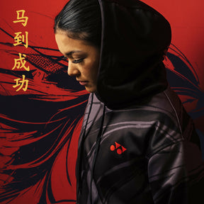Pre-Order Yonex War Horse – Unisex Overhead Hoodie (Black) Yonex CNY2026 Hood Sweat B Unisex Clothing Yonex