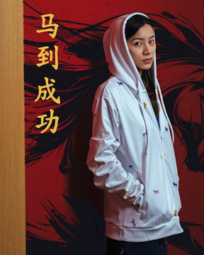 Pre-Order Yonex Heavenly Rider – Unisex Zip Hoodie (White) Yonex CNY2026 Zip Hood Sweat A Unisex Clothing Yonex